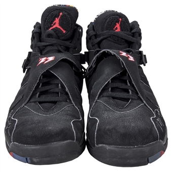 1992-93 Michael Jordan Game Used & Twice Signed Nike Air Jordan VIII Playoff & Finals Sneakers (MEARS, Bulls LOA & Beckett)